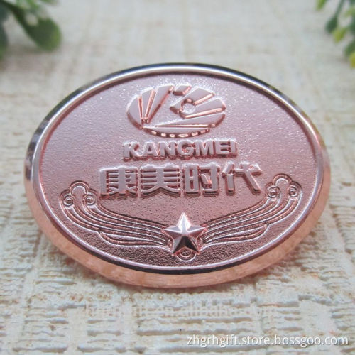 High quality badge factory fashion customized metal corps badge